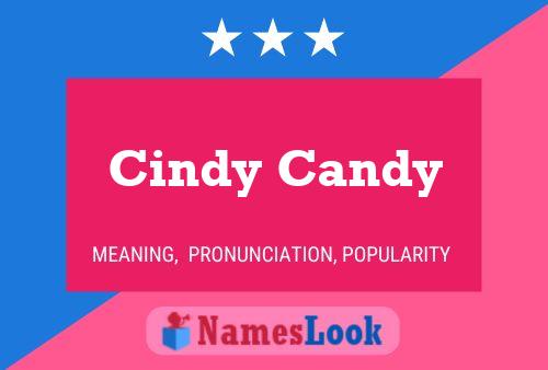 Cindy Candy 名字海报