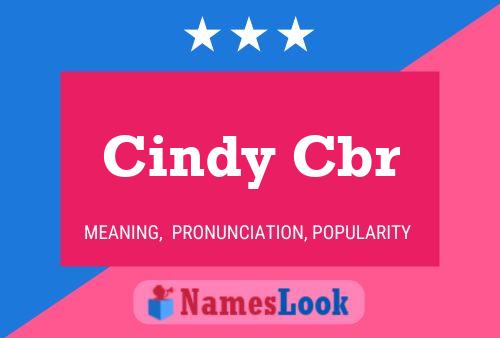 Cindy Cbr 名字海报