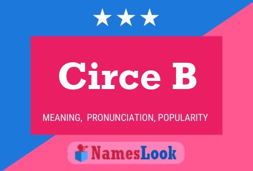 Circe B 名字海报