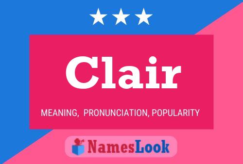 Clair 名字海报