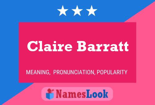 Claire Barratt 名字海报