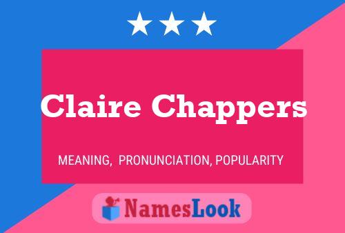 Claire Chappers 名字海报