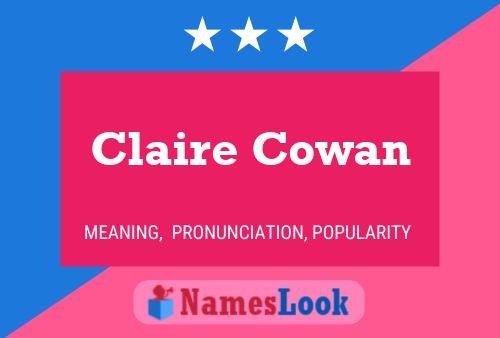 Claire Cowan 名字海报