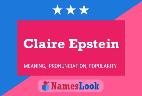 Claire Epstein 名字海报