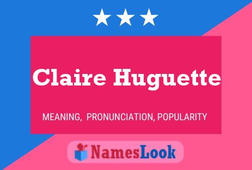 Claire Huguette 名字海报