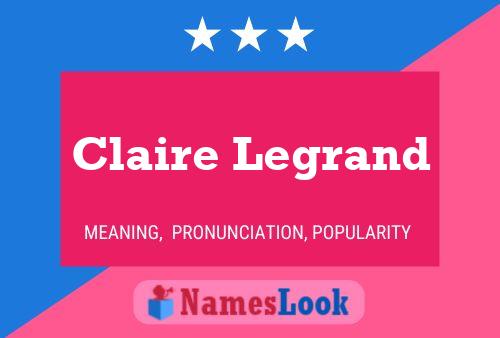 Claire Legrand 名字海报