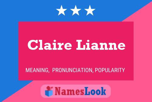 Claire Lianne 名字海报