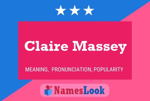 Claire Massey 名字海报