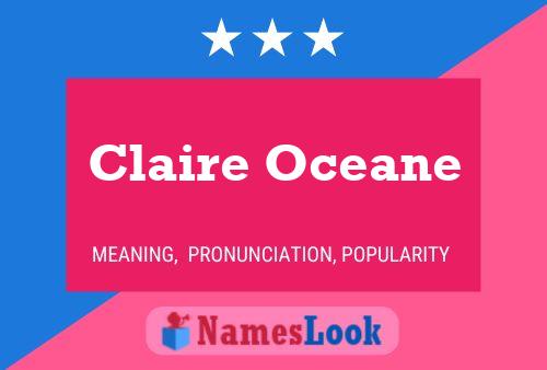 Claire Oceane 名字海报