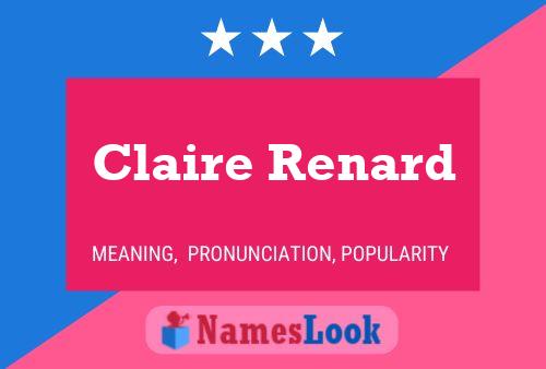 Claire Renard 名字海报