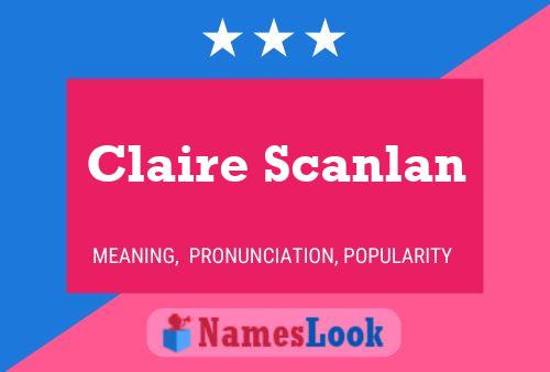 Claire Scanlan 名字海报