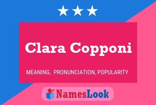 Clara Copponi 名字海报