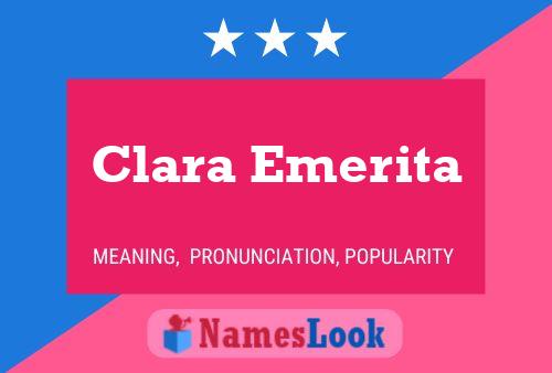 Clara Emerita 名字海报