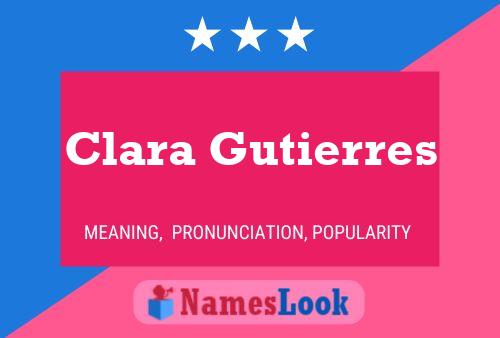 Clara Gutierres 名字海报