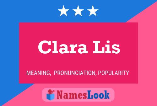 Clara Lis 名字海报