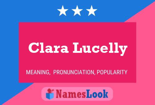 Clara Lucelly 名字海报