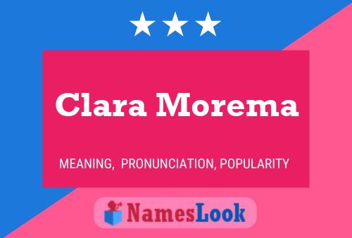 Clara Morema 名字海报