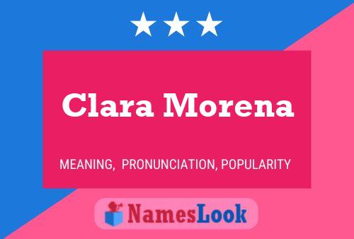 Clara Morena 名字海报