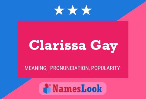 Clarissa Gay 名字海报