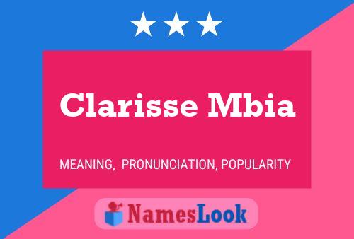 Clarisse Mbia 名字海报