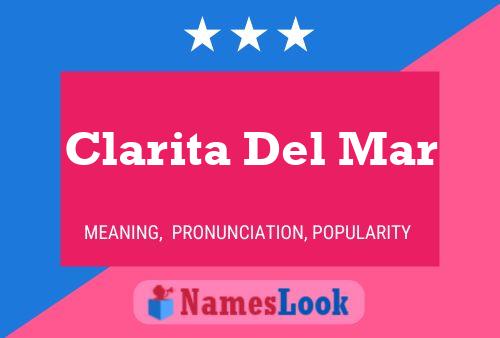 Clarita Del Mar 名字海报