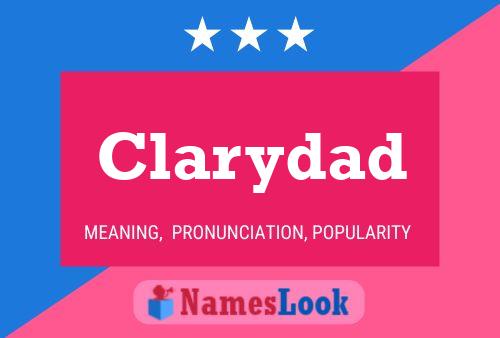 Clarydad 名字海报