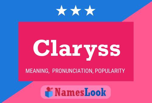 Claryss 名字海报