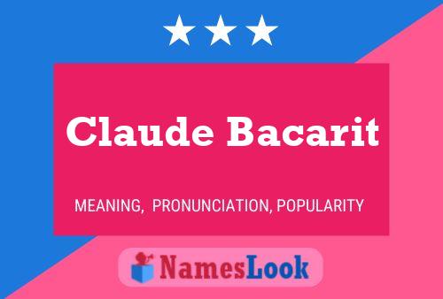 Claude Bacarit 名字海报