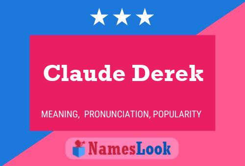 Claude Derek 名字海报