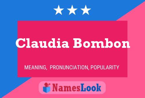 Claudia Bombon 名字海报