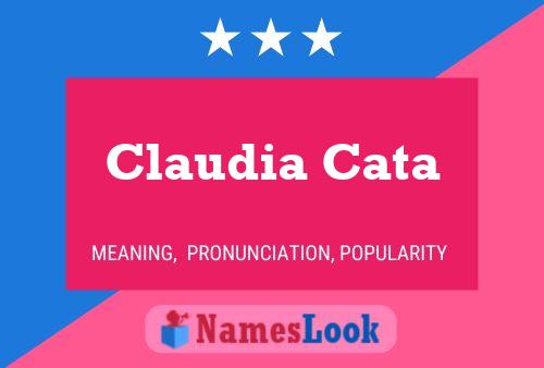 Claudia Cata 名字海报