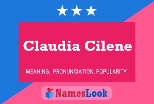 Claudia Cilene 名字海报