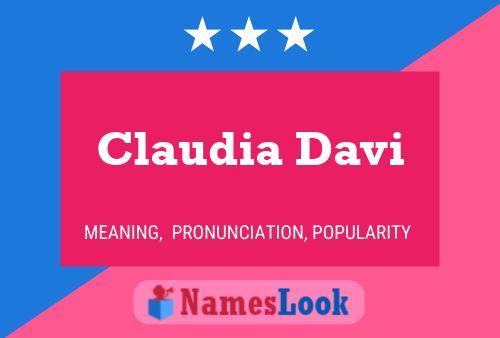 Claudia Davi 名字海报