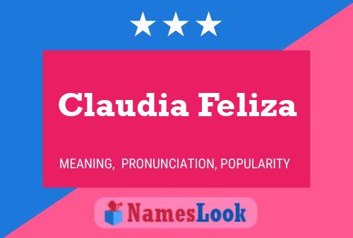 Claudia Feliza 名字海报