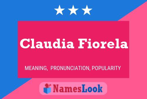 Claudia Fiorela 名字海报