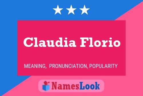 Claudia Florio 名字海报