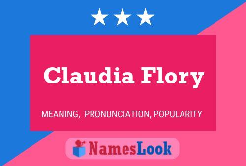 Claudia Flory 名字海报