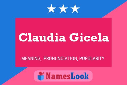 Claudia Gicela 名字海报