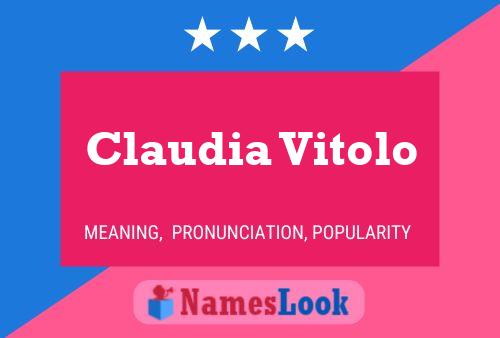 Claudia Vitolo 名字海报