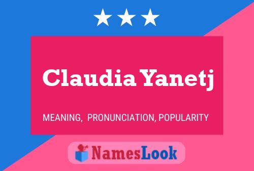 Claudia Yanetj 名字海报