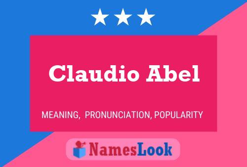 Claudio Abel 名字海报