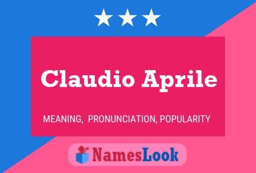 Claudio Aprile 名字海报