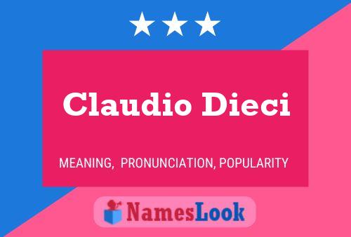 Claudio Dieci 名字海报