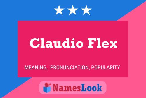 Claudio Flex 名字海报