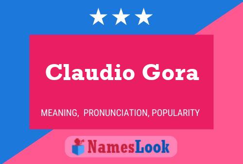 Claudio Gora 名字海报