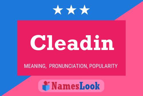 Cleadin 名字海报