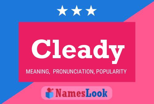 Cleady 名字海报