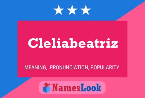 Cleliabeatriz 名字海报