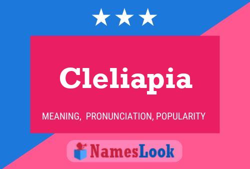 Cleliapia 名字海报