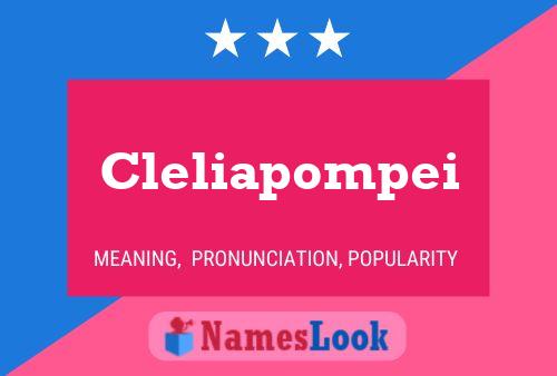 Cleliapompei 名字海报